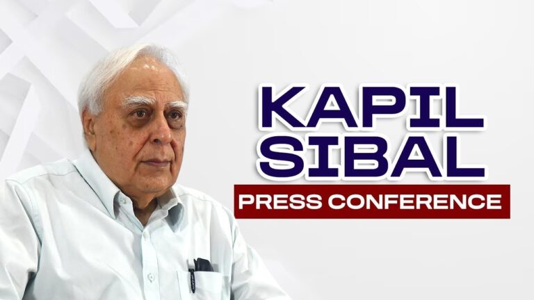 Kapil Sibal Live Press Conference on RSS
