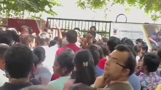 Parents Protest Outside Noida School After Alleged Assault on Three-Year-Old Daughter