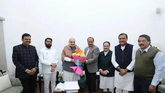 Amit Shah Finalizes Power-Sharing Deal in Maharashtra: BJP, Shiv Sena, and NCP Reach Consensus