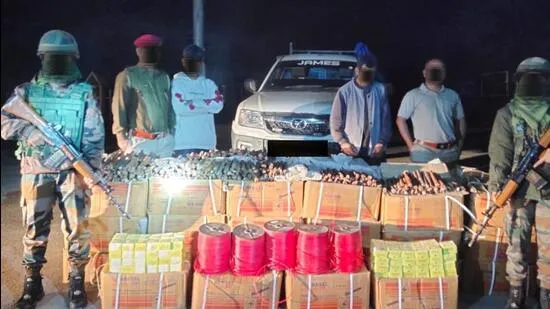 Explosives Seized at Mizoram Border, Destined for Myanmar Rebel Forces Explosives Seized at Mizoram Border, Destined for Myanmar Rebel Forces