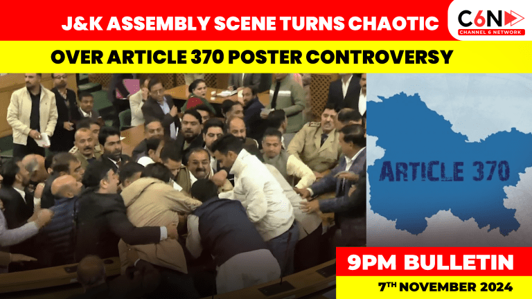 J&K Assembly Scene Turns Chaotic Over Article 370 Poster Controversy