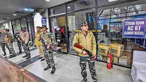 Three-Tier Security for EVM Strongrooms in Delhi