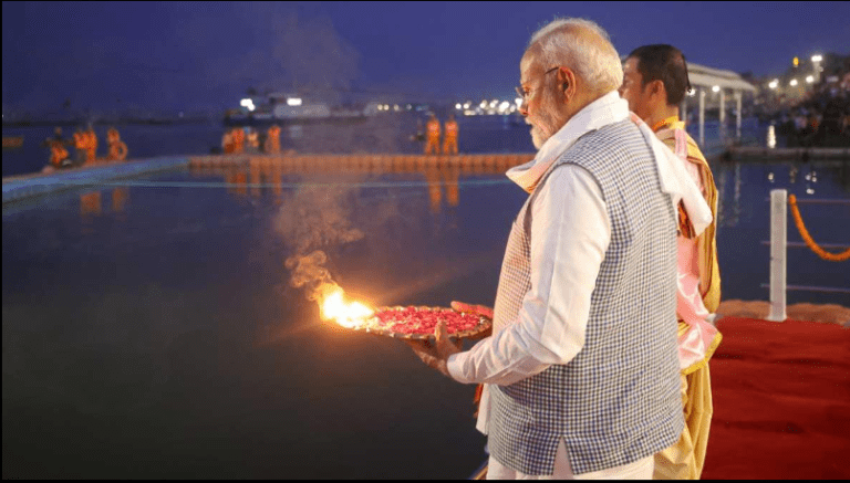 PM Modi Mukhwa Temple Visit: Prayers to Goddess Ganga and Boost to Winter Tourism