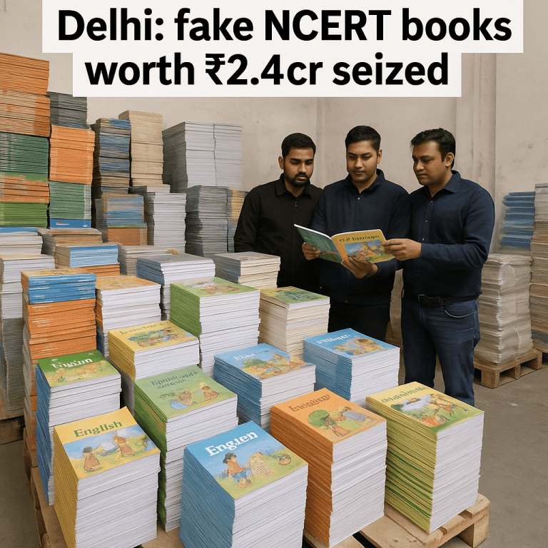 Fake NCERT Books In Delhi: Shocking Bust Reveals Rs.2.4cr Scam