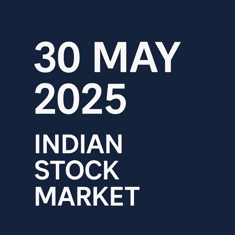 30 May 2025: Nifty Market Wrap: Benchmarks End in Red; Select Midcaps Shine Amid Broad-Based Weakness