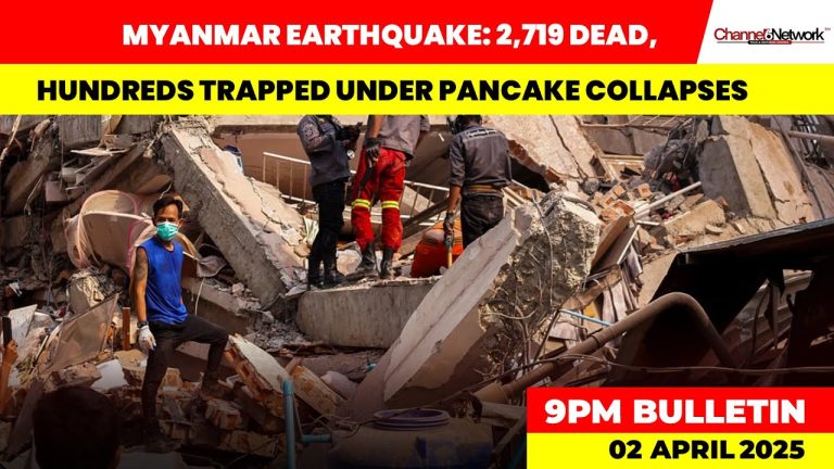 Myanmar Earthquake: 2,719 Dead, Hundreds Trapped Under Pancake Collapses