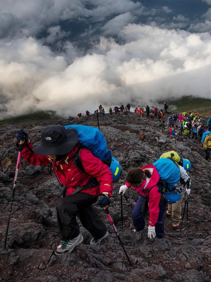 He was rescued from mount fuji. Then he climbed back 1 more time—for his phone