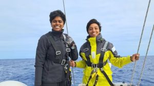 Lt Commanders Dilna K and Roopa A 