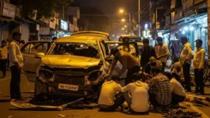 Delhi Slum Car Crash