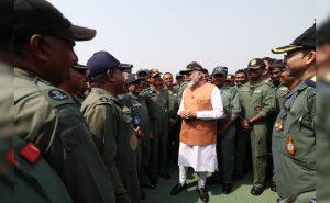 Pm modi adampur visit