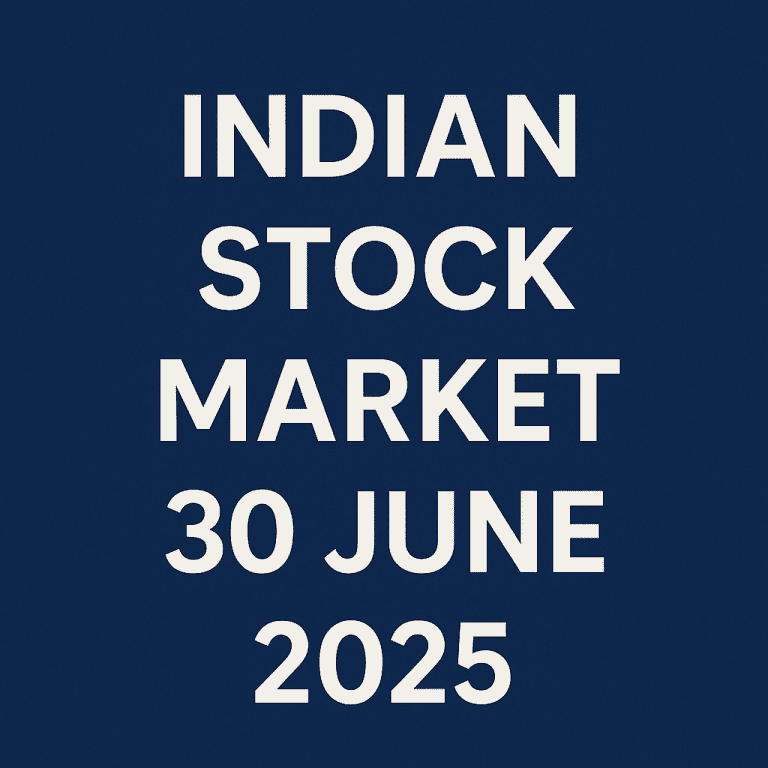Stock Market Snapshot – June 30, 2025: Nifty Ends Lower Amid Financial Sector Drag; Select Smallcaps Shine