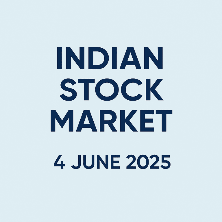 June 4 2025: Markets End on a Positive Note; Nifty 50 Rises 77 Points, Quick Heal Leads Gainers