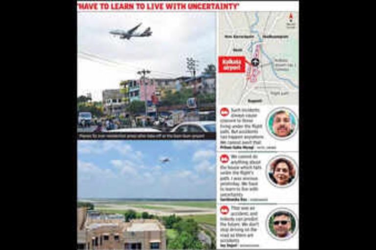 Kolkata Residents Uneasy Under Flight Path After Air Crash Sparks Fear