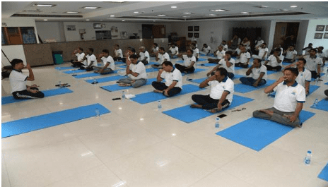 11TH INTERNATIONAL DAY OF YOGA CELEBRATED WITH SPIRITED YOGA SESSION AT NATIONAL MEDIA CENTRE, NEW DELHI 11TH INTERNATIONAL DAY OF YOGA CELEBRATED WITH SPIRITED YOGA SESSION AT NATIONAL MEDIA CENTRE, NEW DELHI