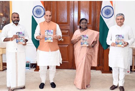 PRESIDENT MURMU RECEIVES SECOND VOLUMES OF ‘WINGS TO OUR HOPES’ AND ‘AASHAON KI UDAAN’ — A TRIBUTE TO VISIONARY LEADERSHIP: June 2025