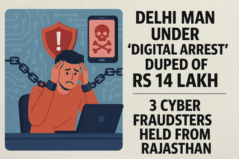 Digital Arrest Scam Exposed: Delhi Man Loses ₹14 Lakh to Cyber Fraudsters