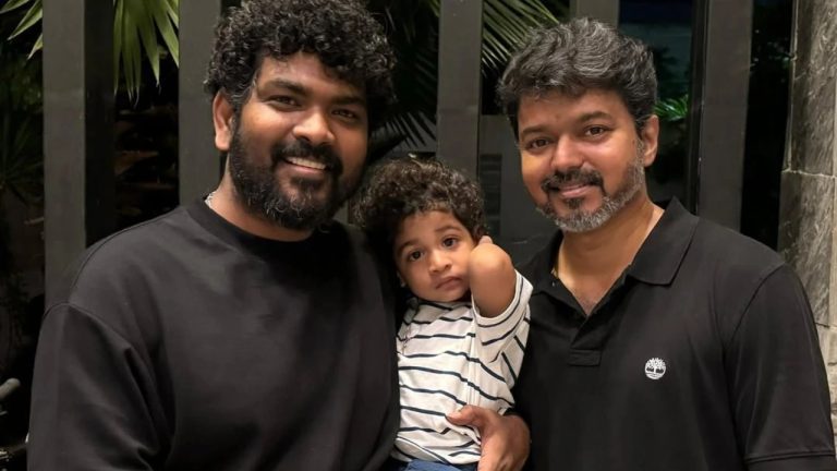2025 Touching Moment: Thalapathy Vijay and Vignesh Shivan’s Son Share a Priceless Bond on Actor’s Birthday