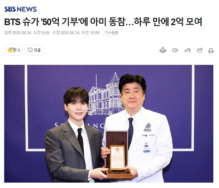 BTS Suga Donated 200 Million Won: How One Quiet Move Sparked a Global Wave of Kindness