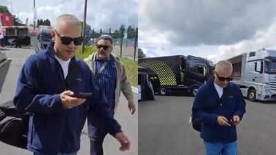 6 Striking Moments as Ajith Shows Off New Buzz Cut Before Belgium Race