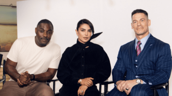 Priyanka Chopra Channels Ultimate Boss Energy While Promoting Heads of State with John Cena and Idris Elba