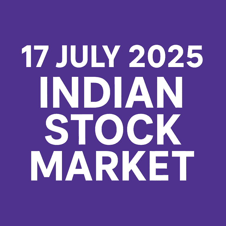 17 July 2025- Indian Stock Market Today: NIFTY Falls; IXIGO & ASTEC-RE Lead Gainers, TTL-RE Plunges