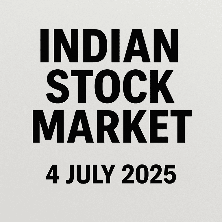Indian Markets End Higher on July 4: NIFTY 50 Rebounds Amidst Sharp Moves in Select Stocks