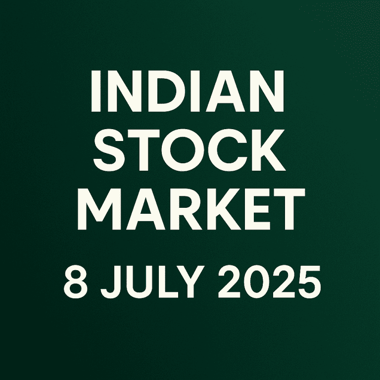 Markets Close Higher on July 8: Nifty 50 Gains 61 Points Led by Financial and Banking Stocks