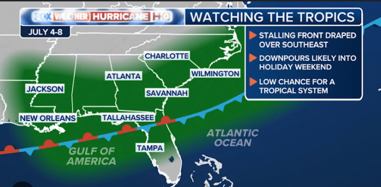 Urgent Warnings: Southeast US Faces Tropical Storm Risk Over July 4 Weekend—Holiday Plans at Stake