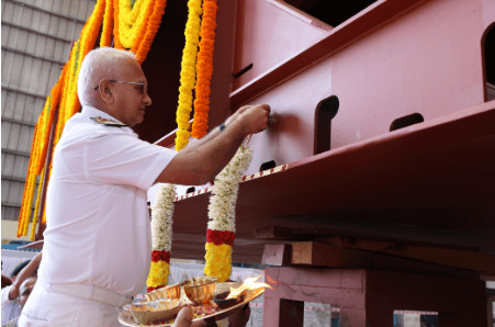 Keel Laid for Third Fleet Support Ship at L&T Shipyard, Marking Milestone in Indian Navy’s Blue Water Expansion: July 2025