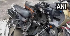 Drunk Noida Driver Hits Scooter