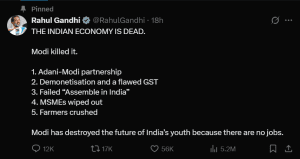 Rahul Gandhi On Indian Economy