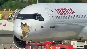 Paris bound flight emergency landing