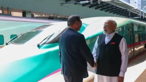 PM Modi Bullet Train Ride