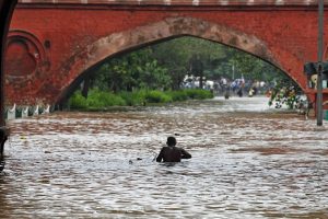 Waterlogging at Yamuna Bank