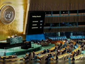 india votes in favour of unga resolution on palestine endorsing two state solution new york declaration