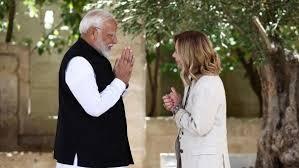 PM Modi Meloni phone call