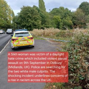 Sikh woman UK hate crime
