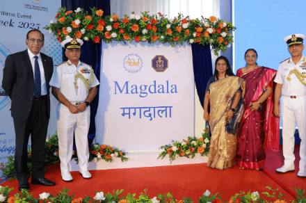 Sixth Anti-Submarine Warfare Shallow Water Craft ‘BY 528 (Magdala)’ Launched at Cochin Shipyard, Kochi