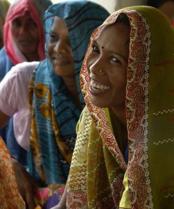 Women in tribal village Umaria district India