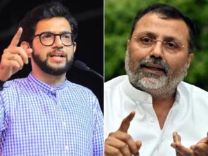aaditya thackeray hits back at bjp mp nishikant dubey 202507958387