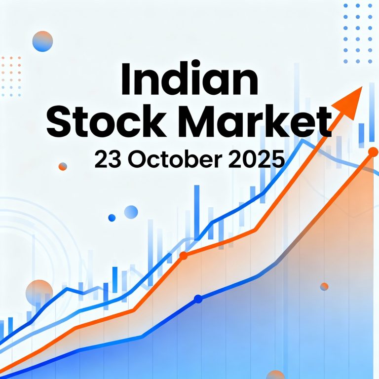 23 October 2025: Indian Stock Market Wrap: Modest Gains for Nifty 50, Select Stocks See Sharp Ends