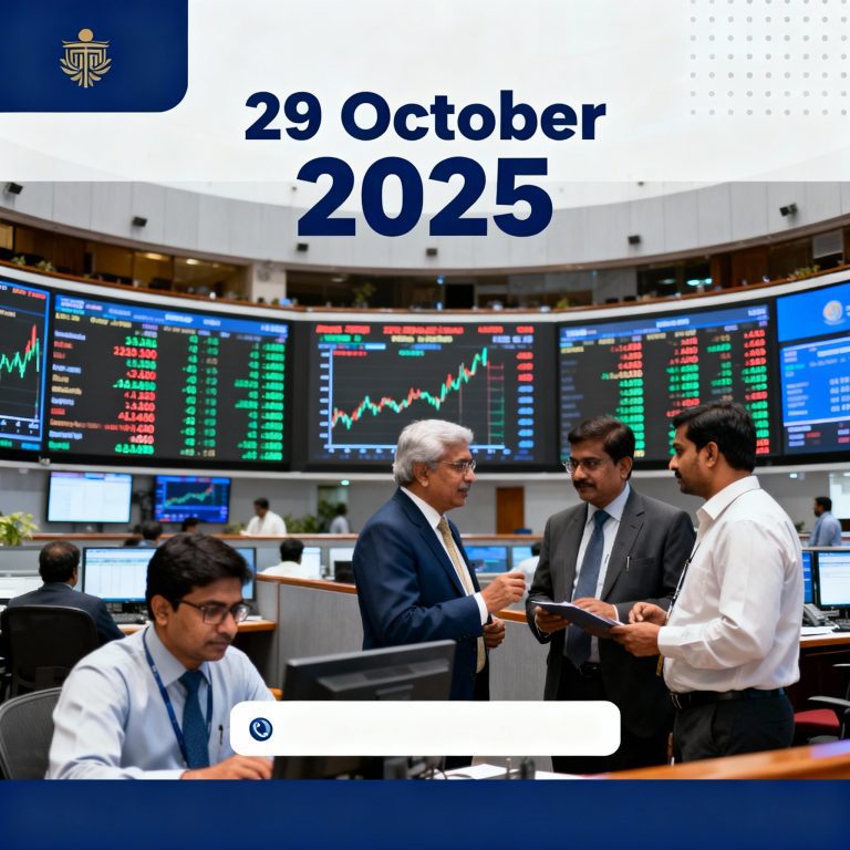 Nifty 50 Surges as Blue Dart, PASUPTAC Hit Upper Circuit – Market Recap, October 29, 2025 (Closing)