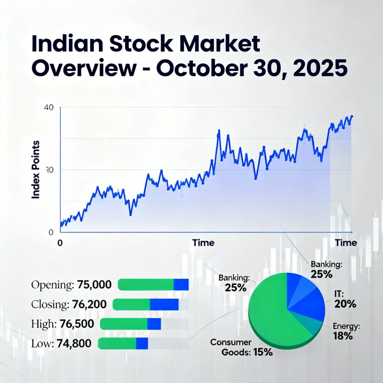 October 30, 2025: Indian Equities Extend Decline, Small Caps Suffer Heavy Selloff
