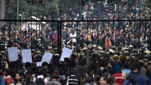 JNU clash students