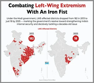 left-wing extremism districts