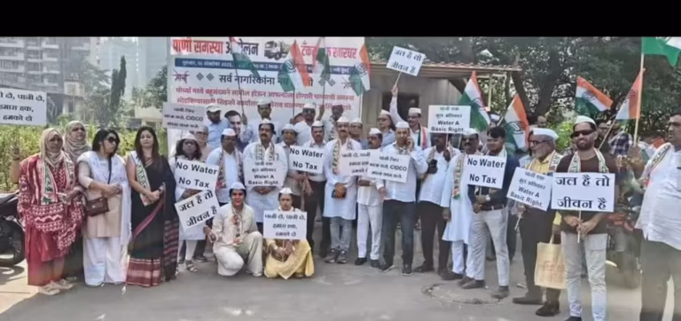 Kharghar Water Shortage: Congress-Led Protest Exposes Deep Infrastructure Crisis in Navi Mumbai