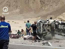 Qatari diplomats car crash Egypt