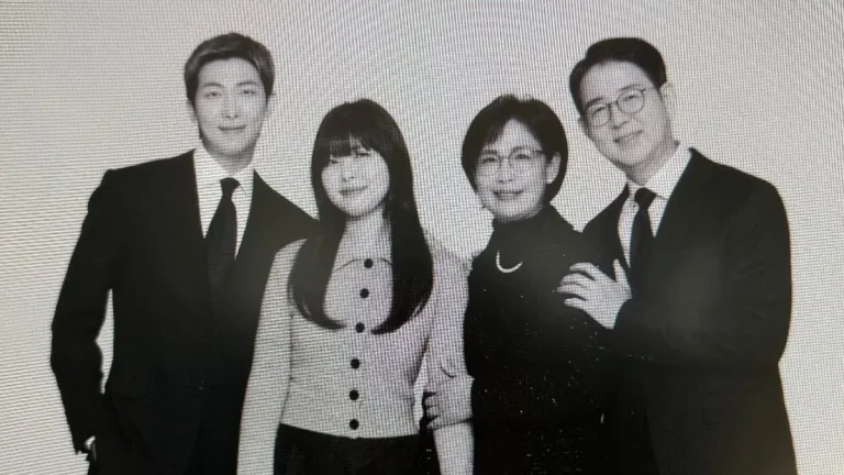 On social media BTS RM Shares Rare Family Moment in New Update