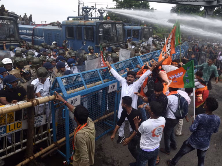 Explosive BJP TMC Clash: Violence Erupts Over Electoral Rolls in Kolkata
