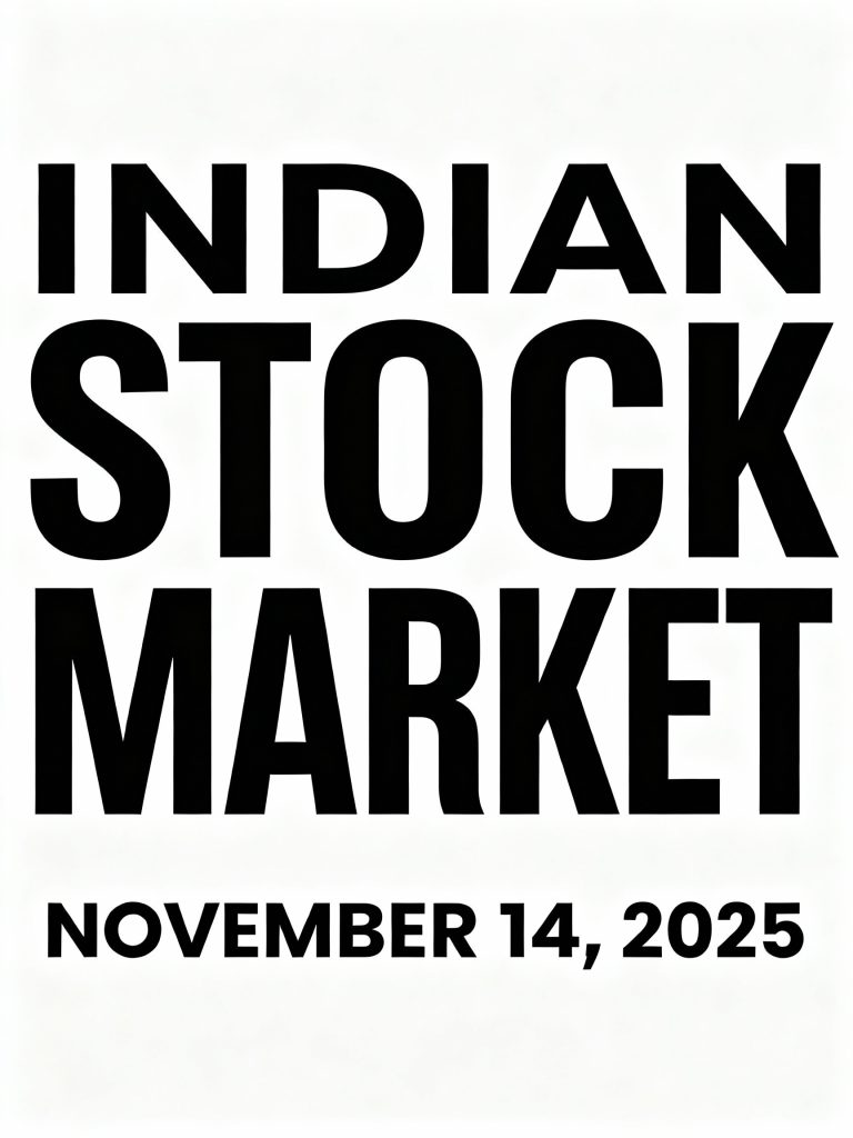 November 14, 2025: Indian Equities Hold Steady as Nifty 50 Ends Slightly Lower; Top Gainers and Losers Stand Out